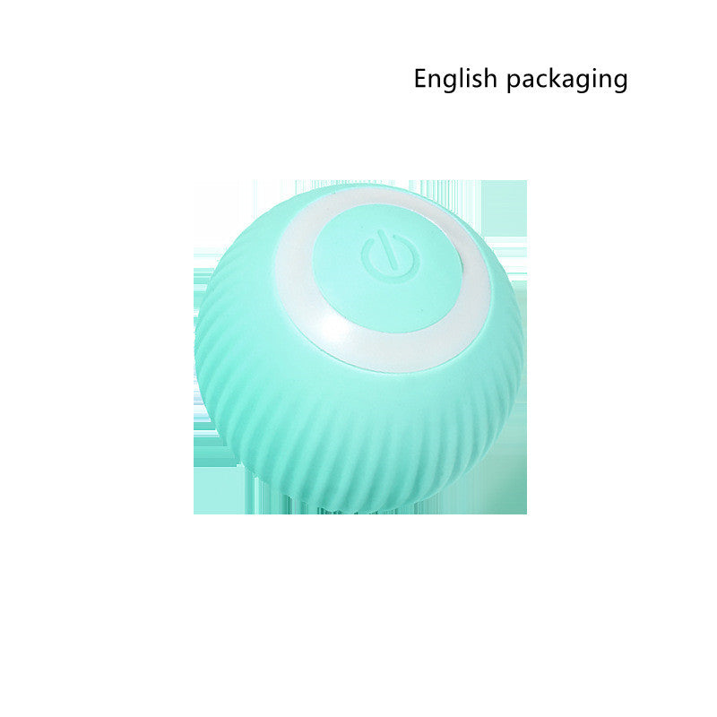 Cat Gravity Intelligent Rolling Ball Tease Toy Pet Automatic Rotating Ball - Crownie 0 2pcs in Green / USB