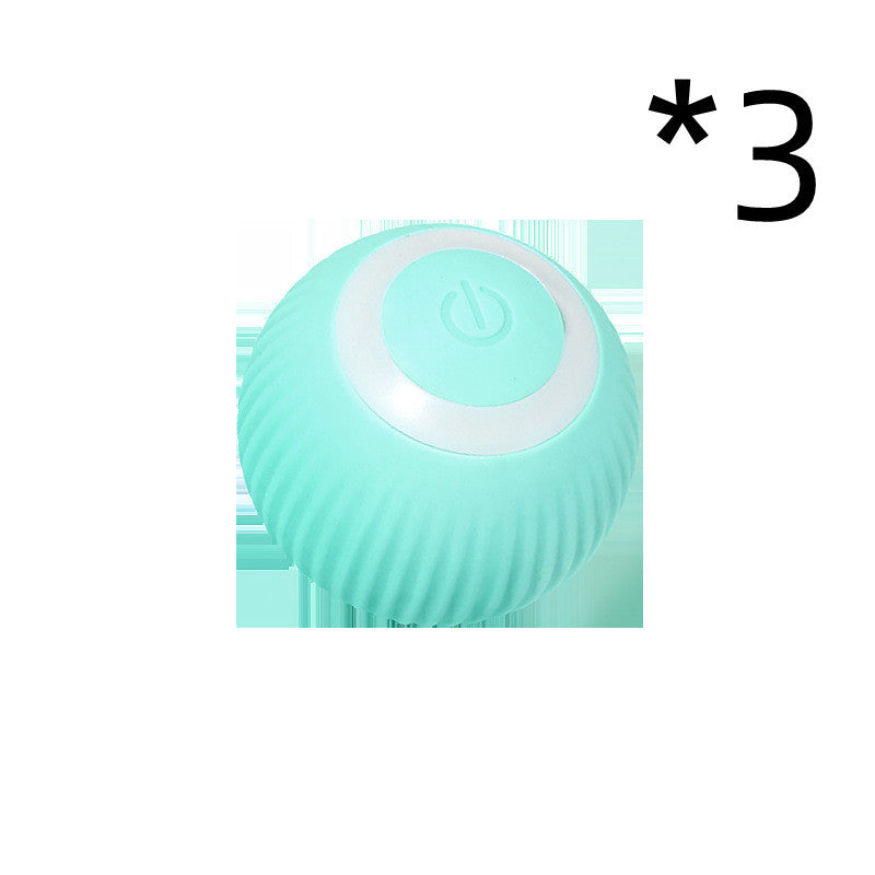 Cat Gravity Intelligent Rolling Ball Tease Toy Pet Automatic Rotating Ball - Crownie 0 2pcs in Green / USB