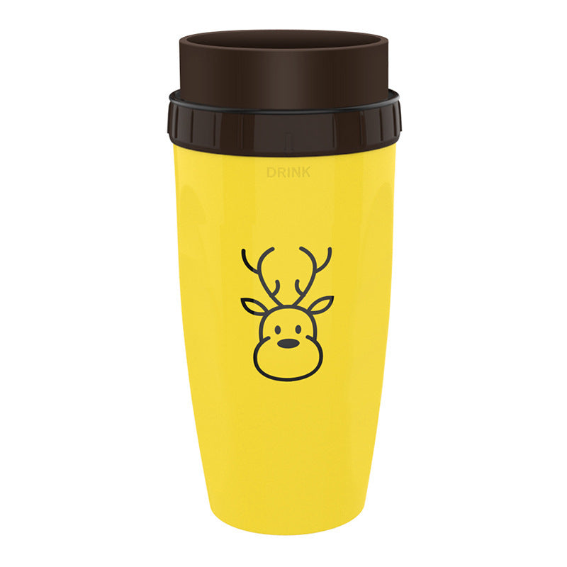 No Cover Twist Cup Travel Portable Cup Double Insulation Tumbler Straw Sippy Water Bottles Portable For Children Adults - Crownie 0 1style / 201to300ML