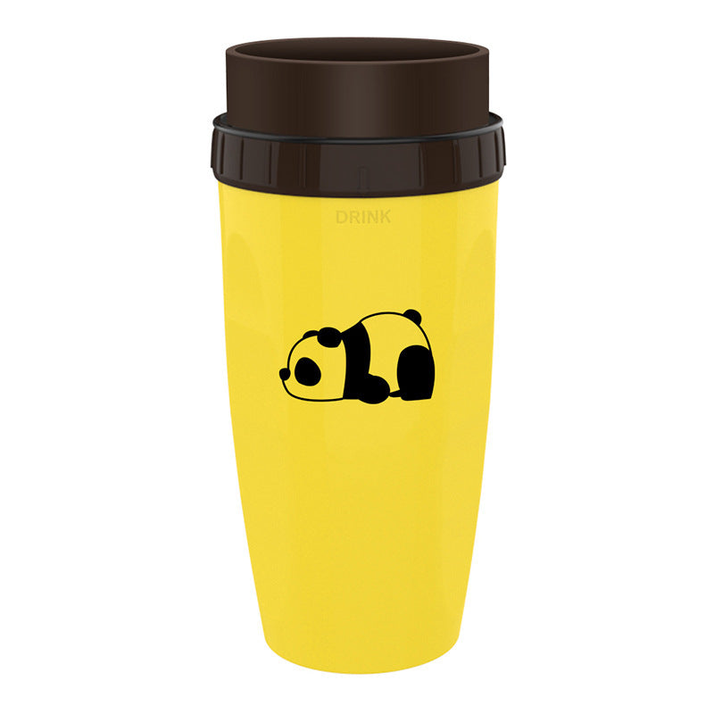 No Cover Twist Cup Travel Portable Cup Double Insulation Tumbler Straw Sippy Water Bottles Portable For Children Adults - Crownie 0 1style / 201to300ML