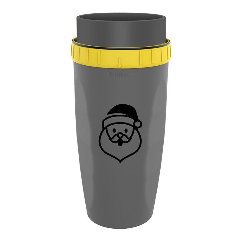 No Cover Twist Cup Travel Portable Cup Double Insulation Tumbler Straw Sippy Water Bottles Portable For Children Adults - Crownie 0 3style / 201to300ML