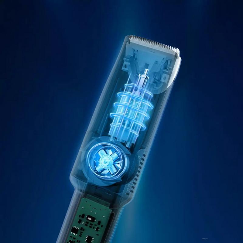 Baby Electric Vacuum Hair Trimmer Clipper USB Rechargeable Ceramic Cutter IPX7 Waterproof Baby Low Noise Hair Trimmer - Crownie 0 Flagship White / USB
