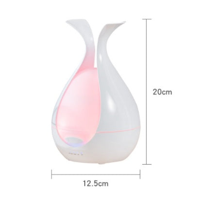 Home Office Humidifier Small Essential Oil Night Light Aroma Diffuser - Crownie 0 Colorful Wood grain / UK