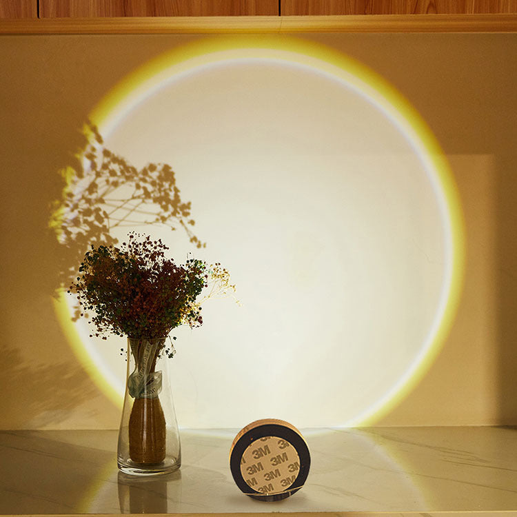 Led Lights Wireless Closet Kitchen Lights Under Furniture Battery Powered Sunset Nightlight Wall Lamp Bedroom Decoration Cabinet - Crownie 0 White light