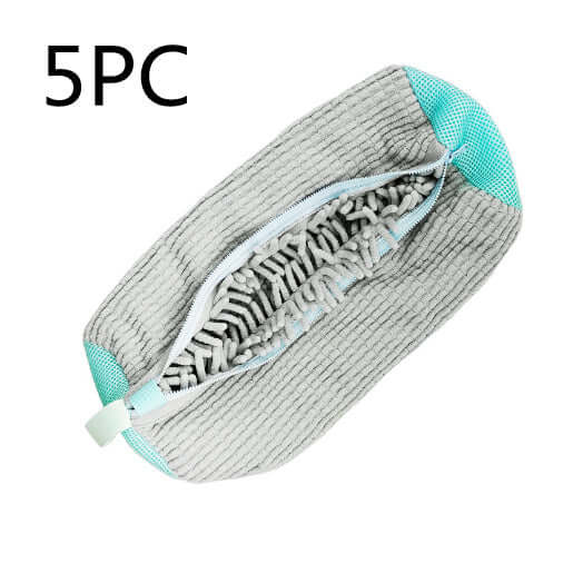 Shoes Laundry Bag Shoe Wash Bag For Washing Machine Reusable Zipper Shoe Washing Bag Sneaker Tennis Shoe Cleaner Kit Remove Dirt - Crownie 0 Grey / 39x19CM / 5PCS