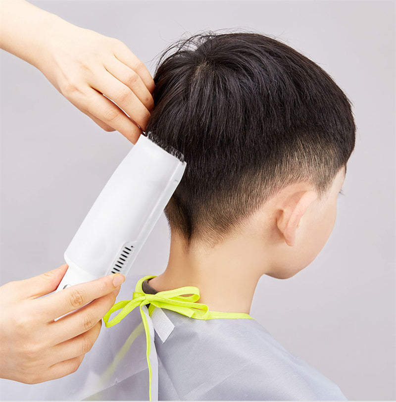 Baby Electric Vacuum Hair Trimmer Clipper USB Rechargeable Ceramic Cutter IPX7 Waterproof Baby Low Noise Hair Trimmer - Crownie 0 Flagship White / USB