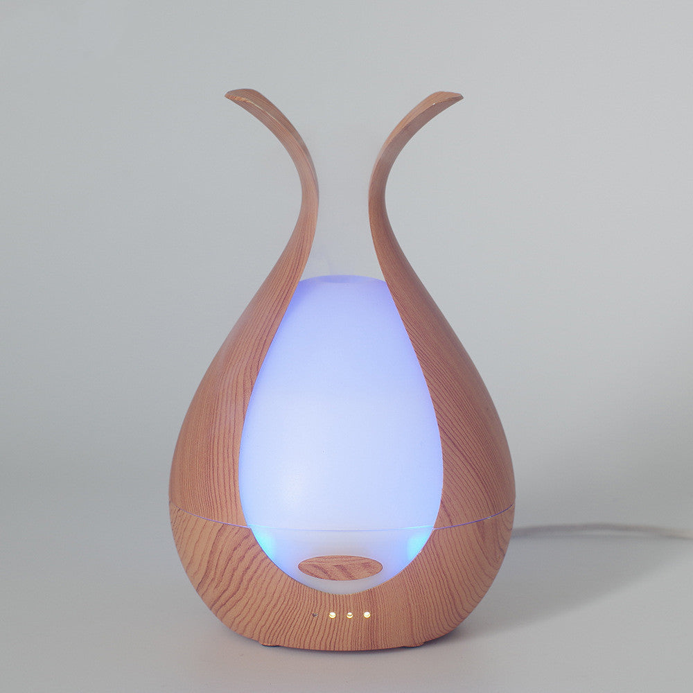 Home Office Humidifier Small Essential Oil Night Light Aroma Diffuser - Crownie 0 Colorful Wood grain / UK