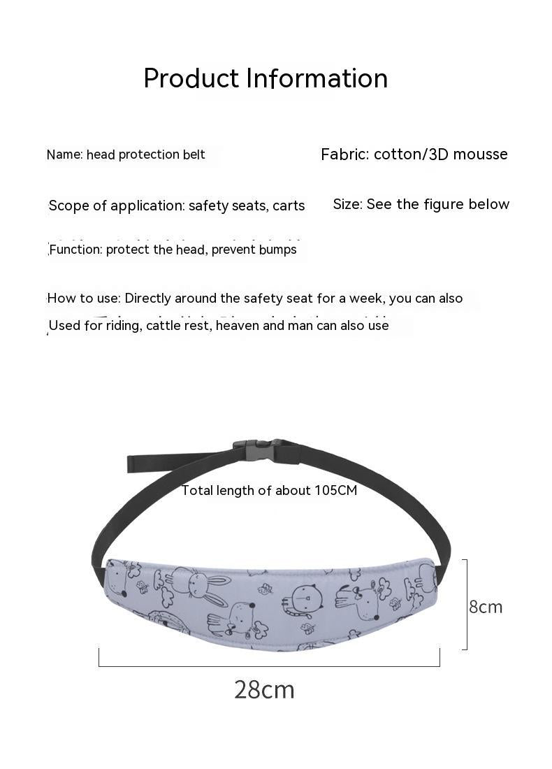 Baby Fixed Head Band - Crownie 0 Blue Animal