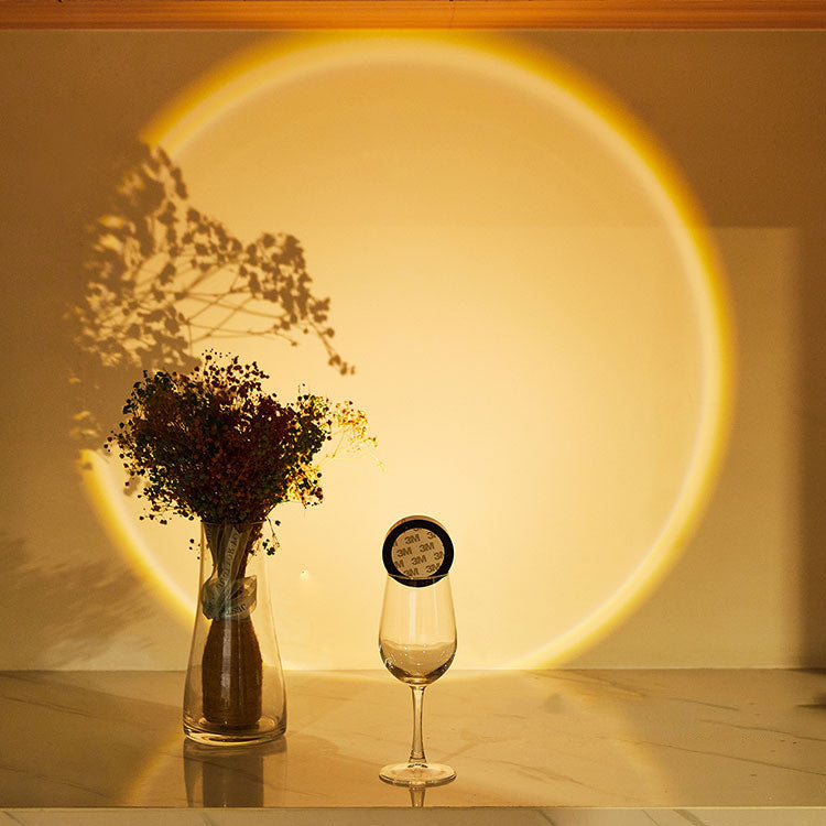 Led Lights Wireless Closet Kitchen Lights Under Furniture Battery Powered Sunset Nightlight Wall Lamp Bedroom Decoration Cabinet - Crownie 0 Warm light