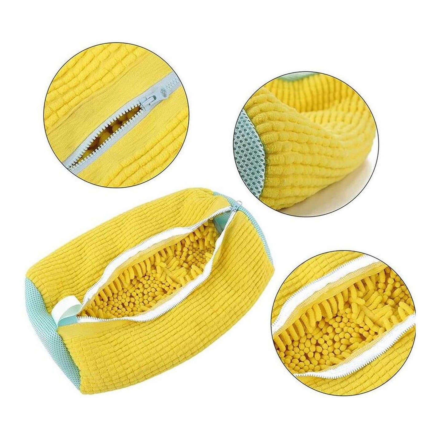 Shoes Laundry Bag Shoe Wash Bag For Washing Machine Reusable Zipper Shoe Washing Bag Sneaker Tennis Shoe Cleaner Kit Remove Dirt - Crownie 0 Dark gray / 39x19CM / 1PC