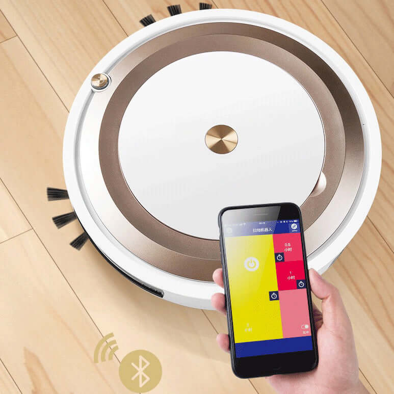 Intelligent Vacuum Cleaner Remote-Controlled By Sweeping Robot App - Crownie 0 Gold / USB