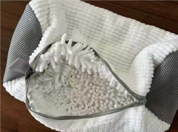 Shoes Laundry Bag Shoe Wash Bag For Washing Machine Reusable Zipper Shoe Washing Bag Sneaker Tennis Shoe Cleaner Kit Remove Dirt - Crownie 0 White / 39x19CM / 1PC