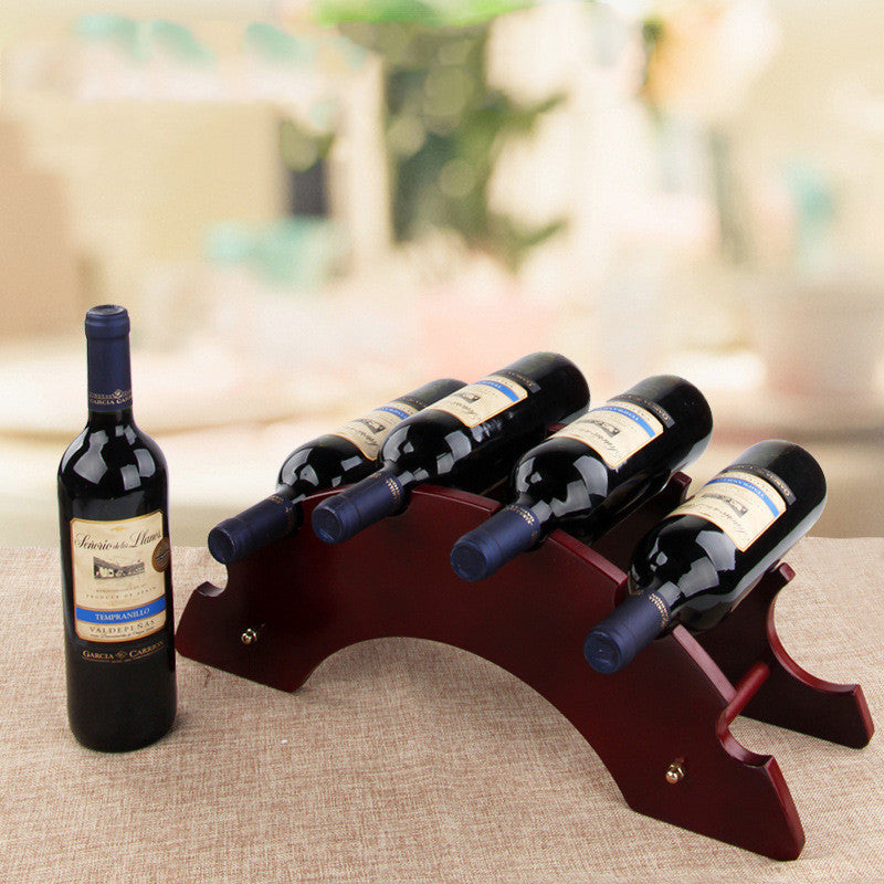 Wooden Wine Rack Decoration European Creative Wine Rack Wine Glass Rack - Crownie 0 C