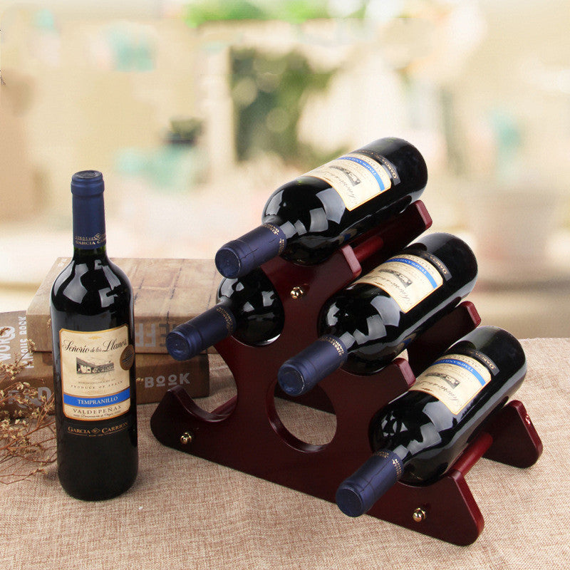 Wooden Wine Rack Decoration European Creative Wine Rack Wine Glass Rack - Crownie 0 E