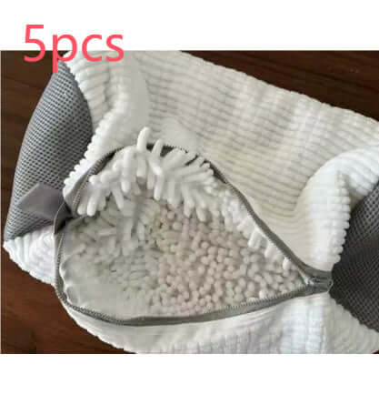 Shoes Laundry Bag Shoe Wash Bag For Washing Machine Reusable Zipper Shoe Washing Bag Sneaker Tennis Shoe Cleaner Kit Remove Dirt - Crownie 0 White / 39x19CM / 5PCS