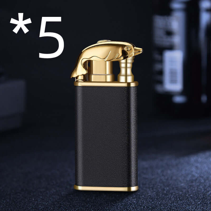 Creative Blue Flame Lighter - Crownie 0 Black Scrub Crocodile bk872 / 1PCS