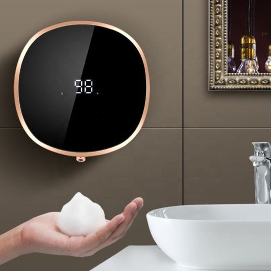Non-contact Automatic Soap Dispenser Liquid Foam Machine Infrared Sensor Electric Hands Free Hand Sanitizer Tool - Crownie 0 Black