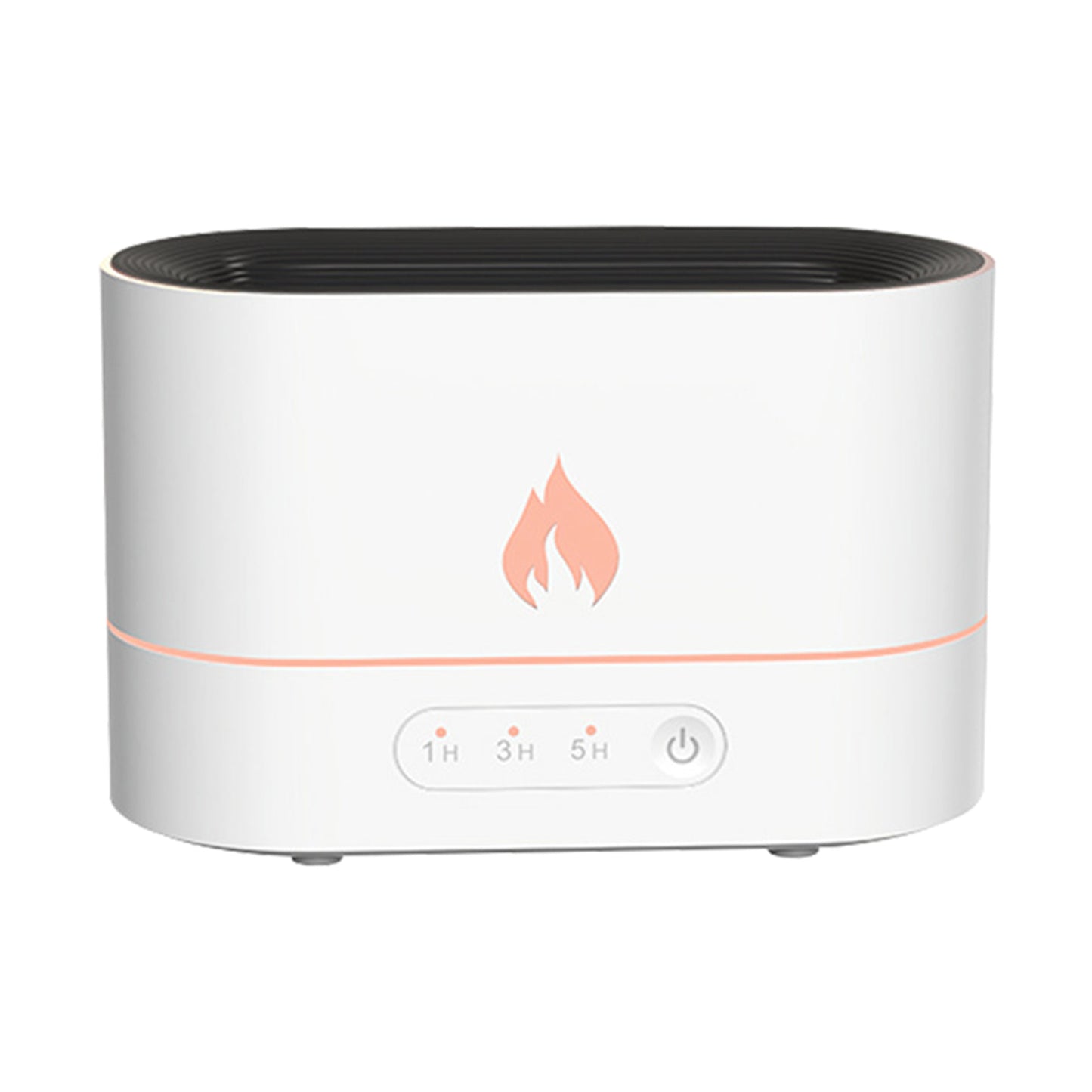 Siming Flame Aromatherapy Machine Home Bedroom Silent Atmosphere Light Humidifier Flame Diffuser Home Decor - Crownie 0 White / USB