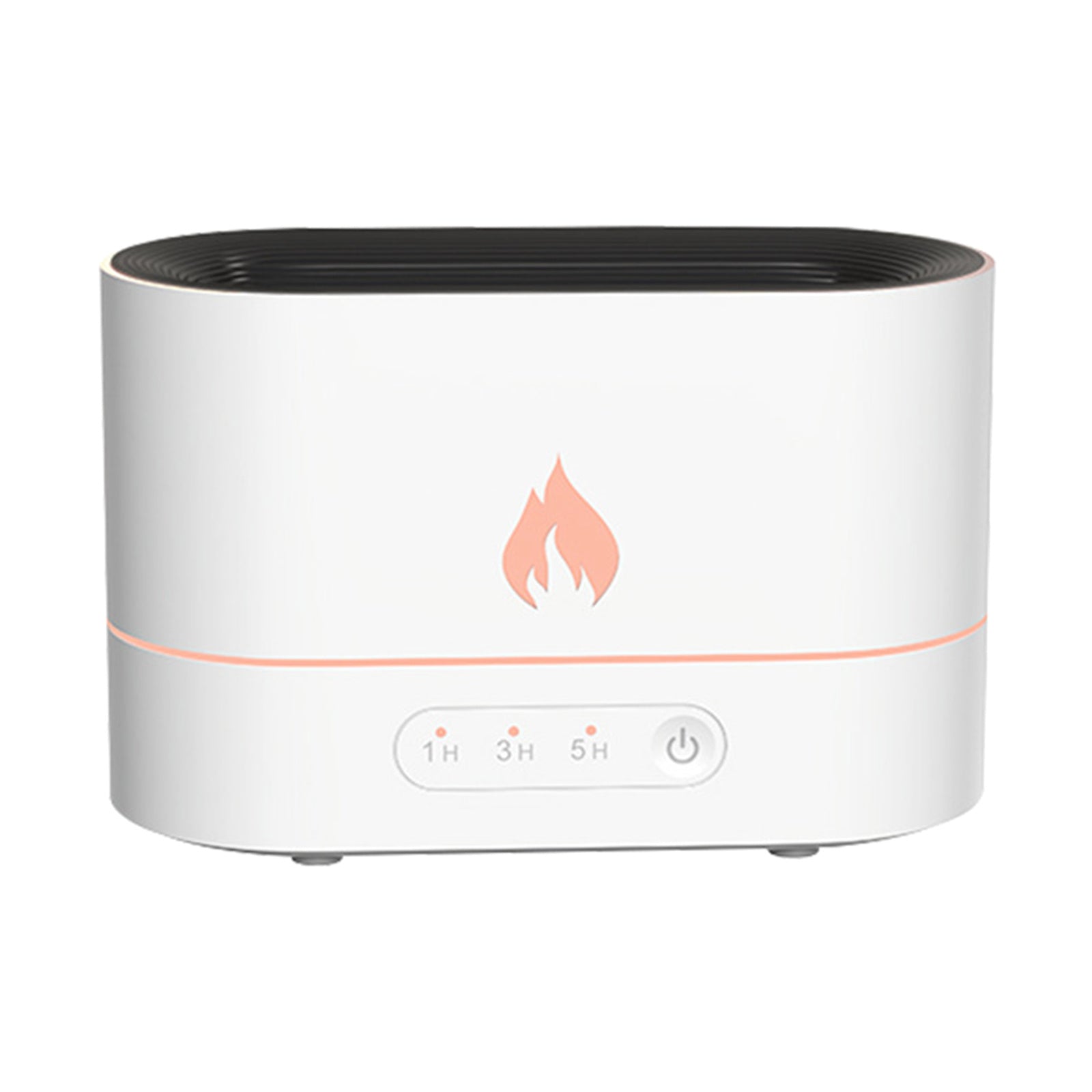 Siming Flame Aromatherapy Machine Home Bedroom Silent Atmosphere Light Humidifier Flame Diffuser Home Decor - Crownie 0 White / USB