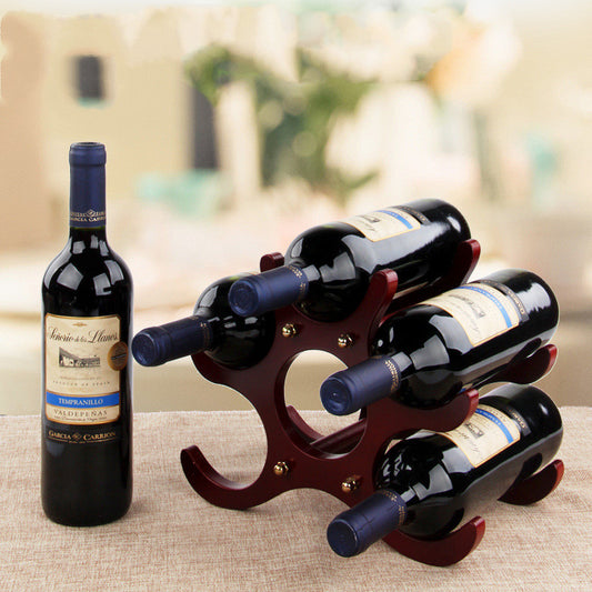 Wooden Wine Rack Decoration European Creative Wine Rack Wine Glass Rack - Crownie 0 A
