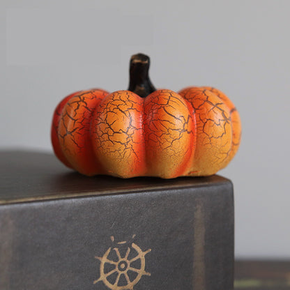 New Halloween Pumpkin Lantern Simulation Pumpkin LED Candle Lamp Resin Luminous Pumpkin - Crownie 0 Pumpkin / 3pcs set