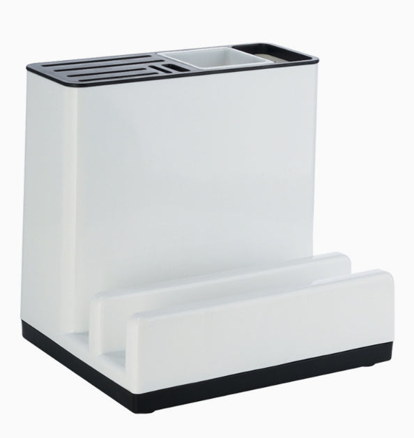 Tableware Storage Holders Kitchen Knife Plastic Storages Racks For Kitchen Convenience Cabinet Kitchen Gadgets - Crownie 0 White