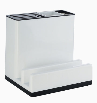 Tableware Storage Holders Kitchen Knife Plastic Storages Racks For Kitchen Convenience Cabinet Kitchen Gadgets - Crownie 0 White