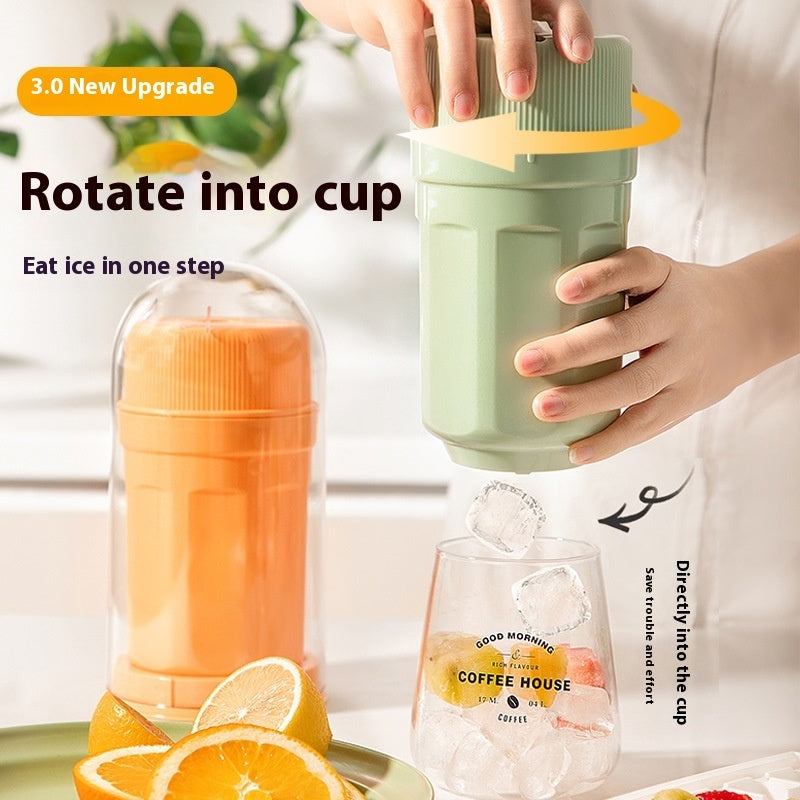 Twisting Ice Cup Rotating Release Ice Cube Trays Rotation With Cover Ice Block Mold For Freezer Home Refrigerator Storage - Crownie 0 Green