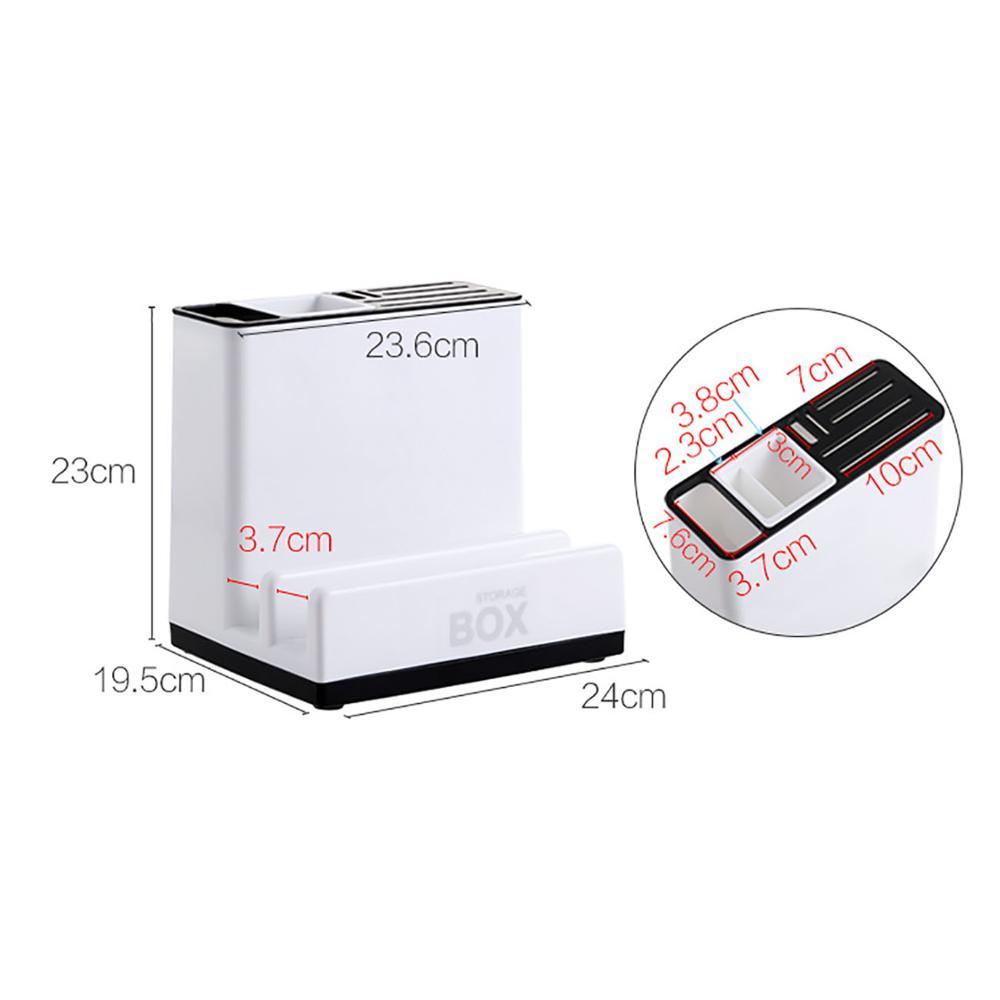 Tableware Storage Holders Kitchen Knife Plastic Storages Racks For Kitchen Convenience Cabinet Kitchen Gadgets - Crownie 0 White