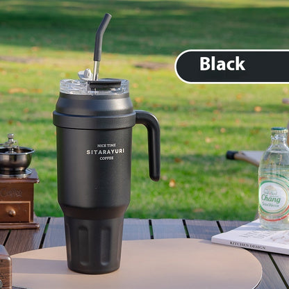 Stainless Steel Double-layer Vacuum Large Capacity Outdoor Portable Insulation Cup
