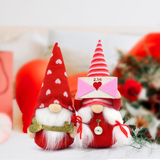 2024 Valentine's Day Faceless Doll Love Envelope Rudolf Valentine's Day Gift Doll Fabric Dwarf - Crownie 0 Style A