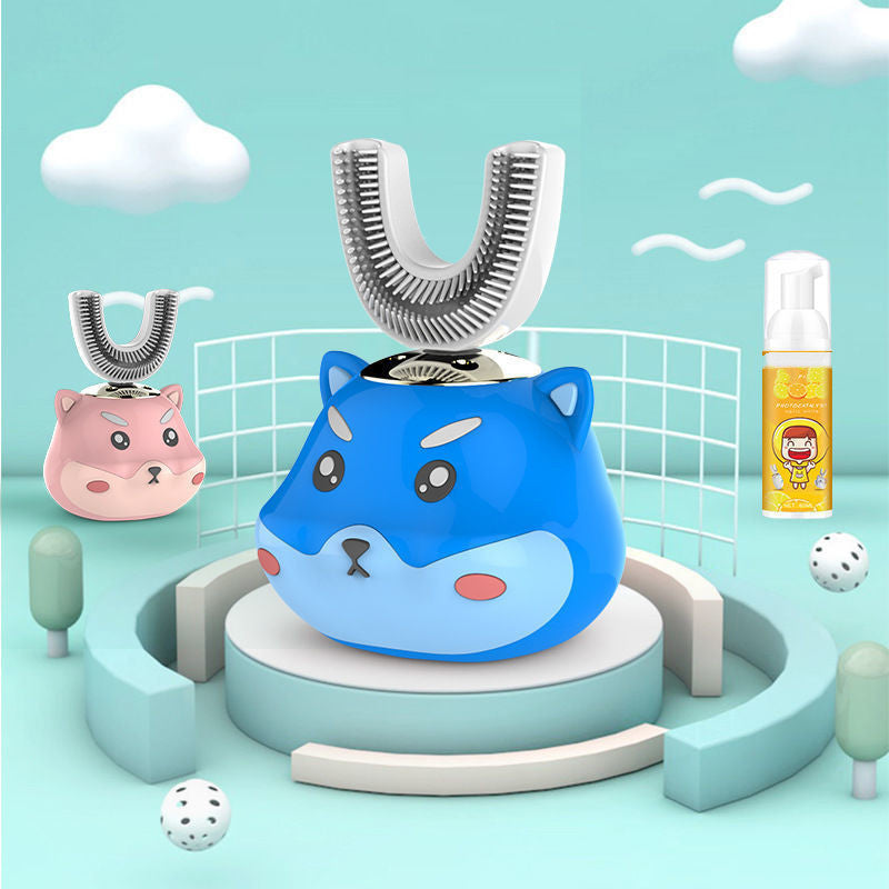Silicon USB Automatic Ultrasonic Teeth Tooth Brush Cartoon Pattern - Crownie 0 Grey Childrens Edition / USB