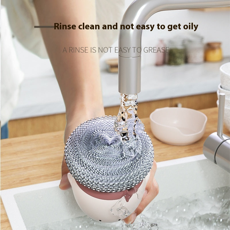 Automatic Liquid Filling Dishwashing Brush Kitchen Dish Brush - Crownie 0 Bean Red