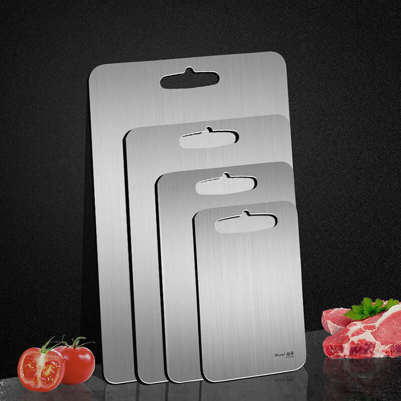 Chopping Board 304 Stainless Steel Double Sided Domestic Chopping Board - Crownie 0 Regular