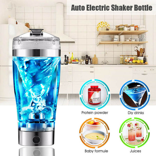 Electric Protein Shake Stirrer USB Shake Bottle Milk Coffee Blender Kettle Sports And Fitness Charging Electric Shaker Cup - Crownie 0 Rechargeable / USB / 600ml