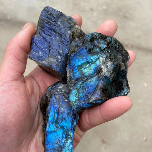 Blue Moonlight Stone Large Grain Crystal Raw Stone - Crownie 0 4or5cm 1000g