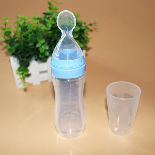 Baby Spoon Bottle Feeder - Crownie 0 Blue