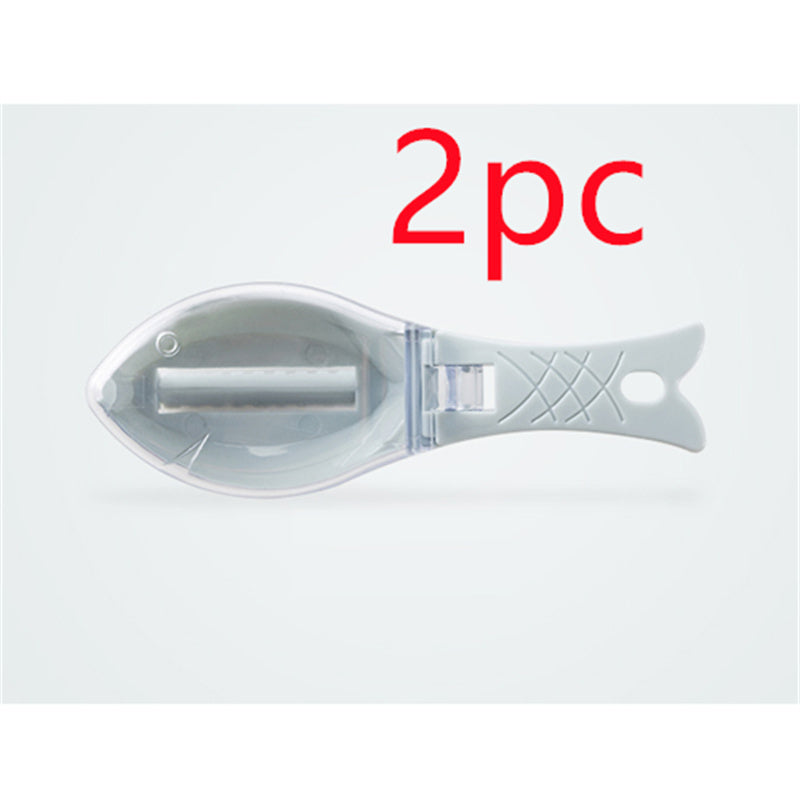 Fish Skin Brush Scraping Fish Scale Brush Grater Quick Disassembly Fish Knife Cleaning Peeling Skin Scraper Scraper Fish Scaler Kitchen Tools - Crownie 0 16x5.5x4.2cm / blue