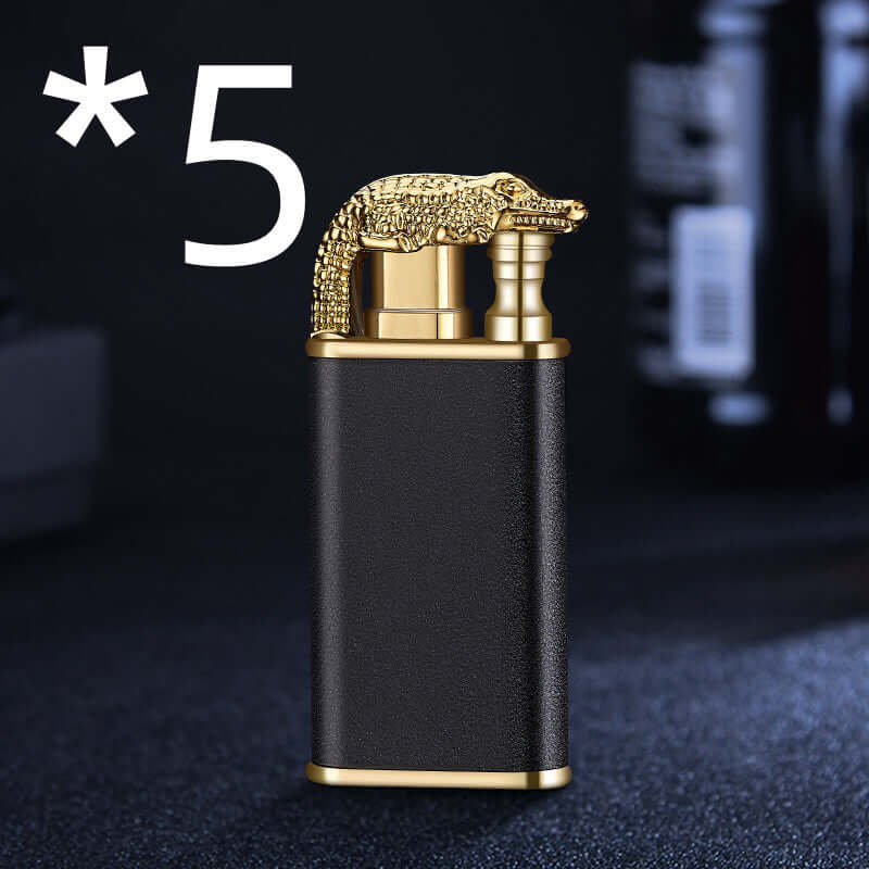 Creative Blue Flame Lighter - Crownie 0 Black Scrub Crocodile bk872 / 5PCS