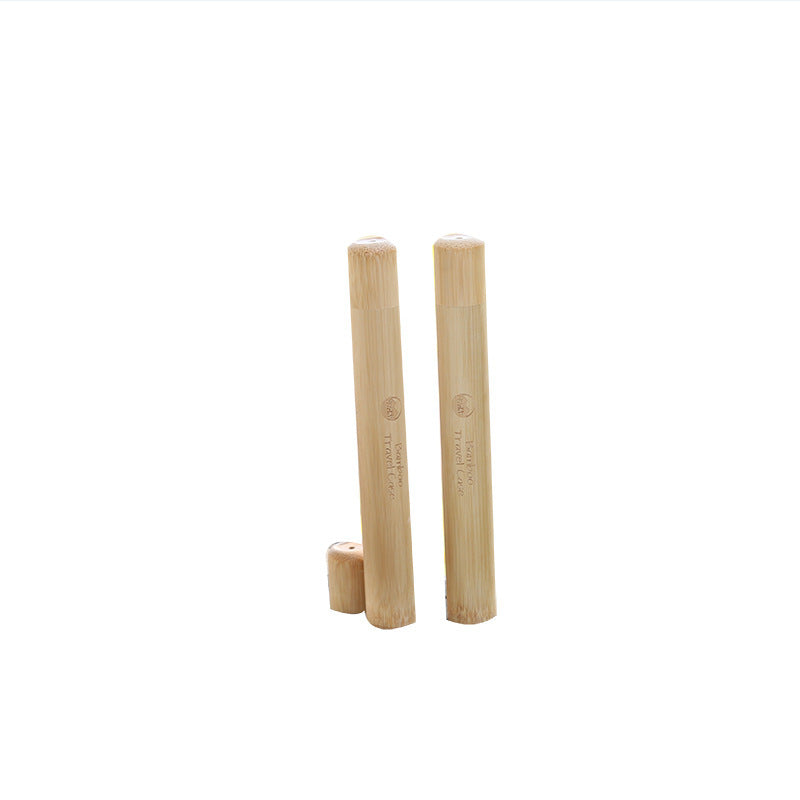 Toothbrush Bamboo Tube Portable Travel Bamboo Pipe B & B Disposable Box Travel Tube - Crownie 0 Children's Bamboo 16cm
