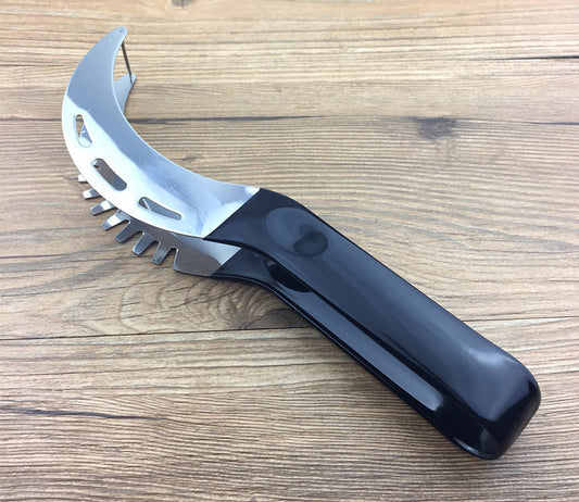 Stainless Steel Watermelon Cutter Watermelon Cutter Watermelon Slicer Watermelon Cutter - Crownie 0 21CM / Black handle