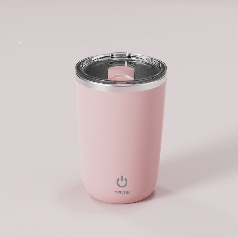 350ml Automatic Self Stirring Mug Coffee Milk Juice Mixing Cup Electric Stainless Steel Lazy Rotating Mug Magnetic Stirring Cup Kitchen Gadgets - Crownie 0 Girl Pink / 350ml