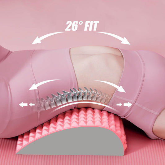 Back Stretcher Pillow Neck Lumbar Support Massager For Neck Waist Back Sciatica Herniated Disc Pain Relief Massage Relaxation - Crownie 0 Blue SetB
