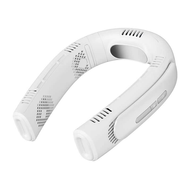 Semiconductor Refrigeration Five Fan Hanging Neck Fan - Crownie 0 White / USB