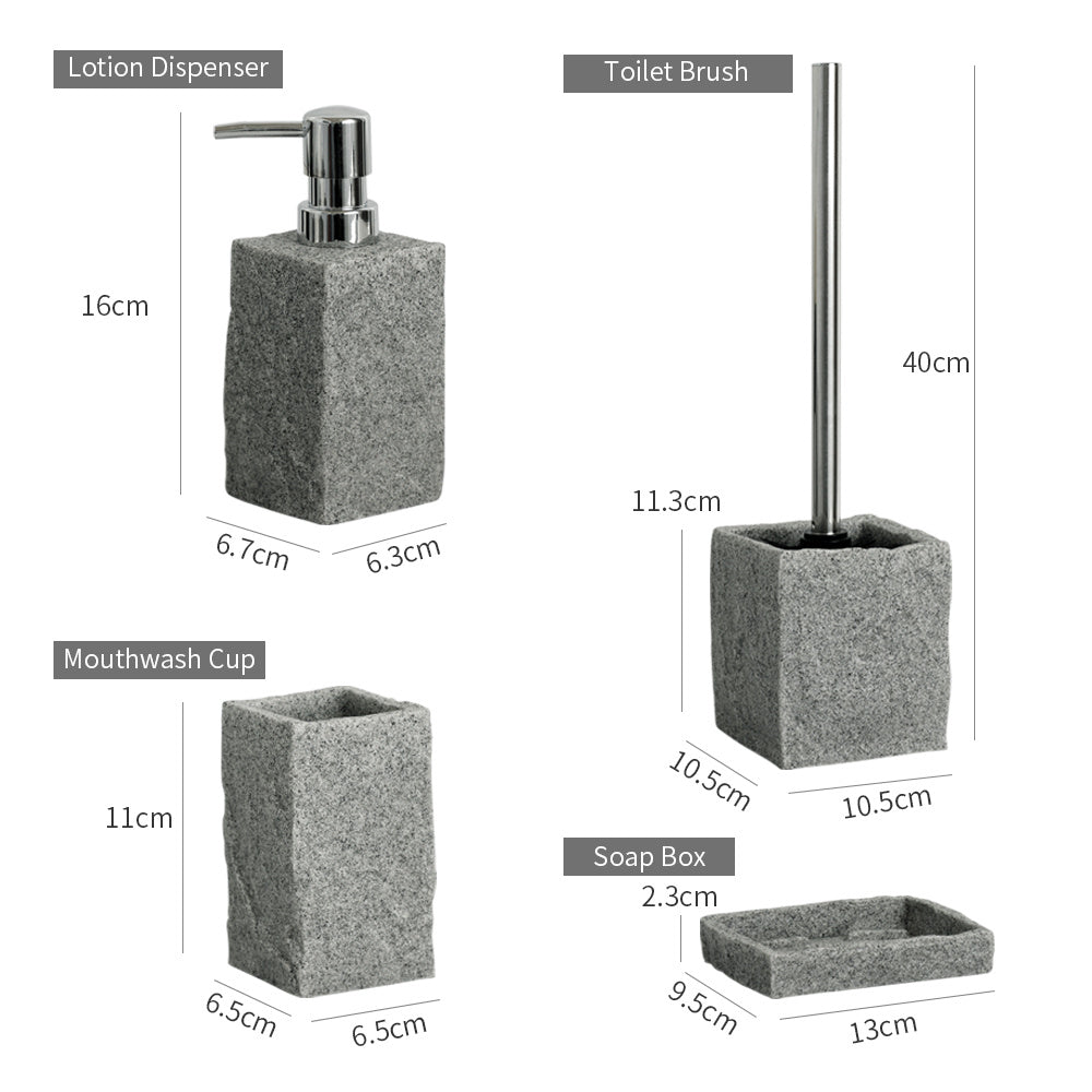 Bathroom Accessories Set - Crownie 0 4PCS