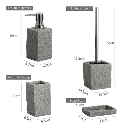 Bathroom Accessories Set - Crownie 0 4PCS