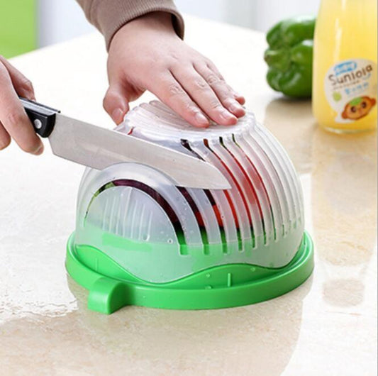 Creative Salad Cutter Fruit and Vegetable Cutter - Crownie 0 Blue