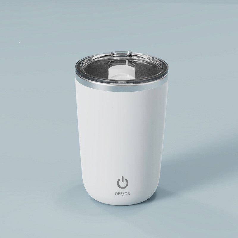 350ml Automatic Self Stirring Mug Coffee Milk Juice Mixing Cup Electric Stainless Steel Lazy Rotating Mug Magnetic Stirring Cup Kitchen Gadgets - Crownie 0 Moon White / 350ml