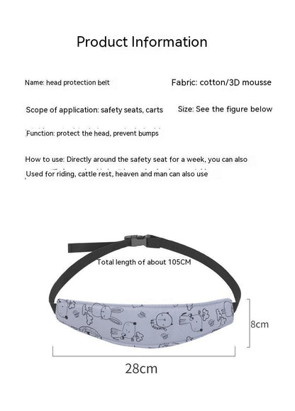 Baby Fixed Head Band - Crownie 0 Blue Animal