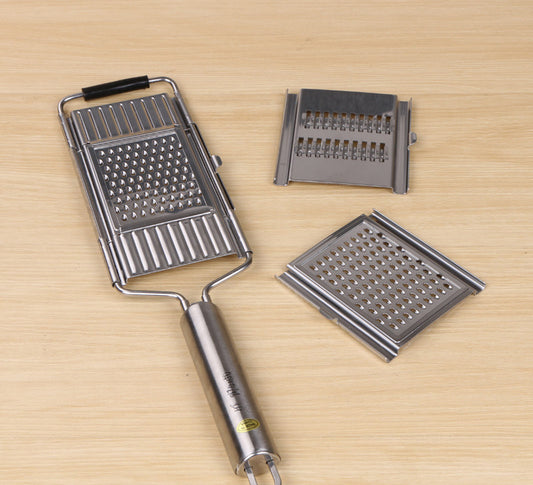 Stainless Steel Grater, Vegetable And Fruit Slicer, Peeler - Crownie 0 MKC